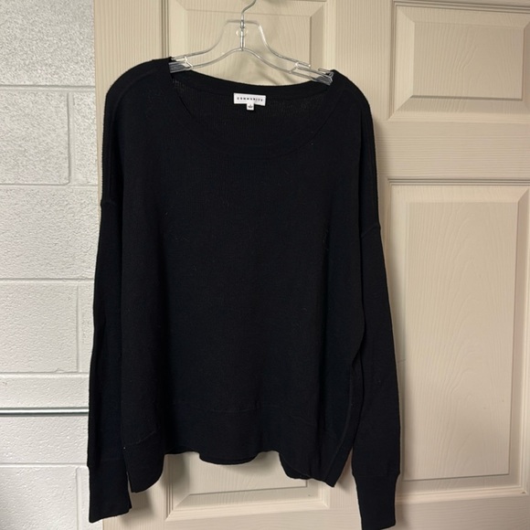 Community oversized ribbed sweater in black - Picture 1 of 6